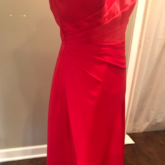 3 for $75! Red Halter Cocktail Dress - Picture 4 of 4
